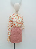 1970s Sailor print blouse - Small Medium