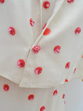 1950s Sequinned silk cheongsam set - Extra small