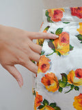 Early 1960s Laddies rose print set - Extra small