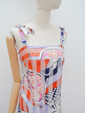 1970s Novelty psychedelic figure sundress - Extra small