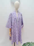 1950s Loose cotton coat - Medium Large