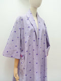 1950s Loose cotton coat - Medium Large