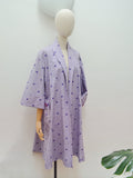 1950s Loose cotton coat - Medium Large
