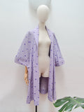 1950s Loose cotton coat - Medium Large