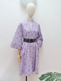 1950s Loose cotton coat - Medium Large