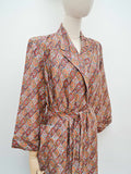 1940s Cotton sateen robe - Medium Large