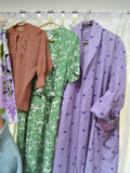 1950s Loose cotton coat - Medium Large
