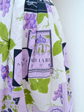 1950s Wine theme novelty print skirt - Medium