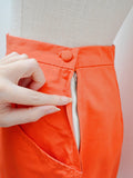 1950s Orange cotton shorts - Extra small