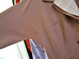 1950s Adjustable collar linen skirt suit - Extra small