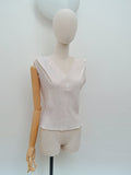 1950s Lamé organza evening top - Small