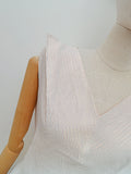 1950s Lamé organza evening top - Small