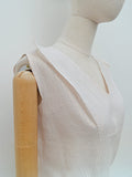 1950s Lamé organza evening top - Small
