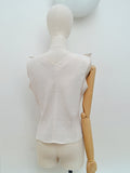 1950s Lamé organza evening top - Small