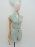 1940s Zip front romper - Extra X small