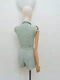 1940s Zip front romper - Extra X small