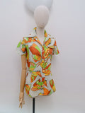 1970s Butterfly print shirt - Extra small