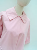 1950s Pink cotton jacket - Medium Large