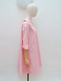 1950s Pink cotton jacket - Medium Large