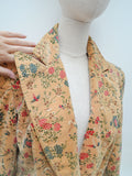 1970s Bird print velvet jacket - Medium