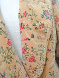 1970s Bird print velvet jacket - Medium