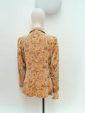 1970s Bird print velvet jacket - Medium