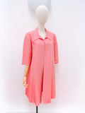 1950s Two tone pink longline jacket - Medium Large