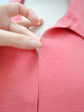 1950s Two tone pink longline jacket - Medium Large