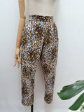 1950s 60s Animal print pants - Extra small to Small