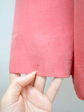 1950s Two tone pink longline jacket - Medium Large