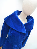 1950s Velvet skirt suit - small