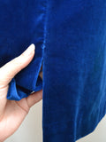 1950s Velvet skirt suit - small
