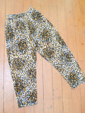 1950s 60s Animal print pants - Extra small to Small
