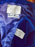 1950s Velvet skirt suit - small