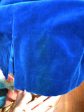 1950s Velvet skirt suit - small