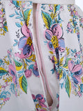 1950s Printed hugely full skirt - Small