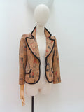 1970s Novelty advert print blazer - Extra X small
