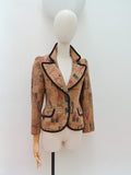 1970s Novelty advert print blazer - Extra X small