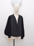 1920s 30s Wool & velvet jacket - Medium