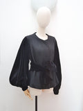 1920s 30s Wool & velvet jacket - Medium