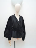 1920s 30s Wool & velvet jacket - Medium