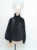 1920s 30s Wool & velvet jacket - Medium