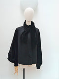 1920s 30s Wool & velvet jacket - Medium