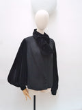 1920s 30s Wool & velvet jacket - Medium