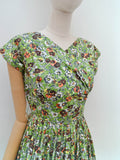 1950s Full skirt day dress - Extra small