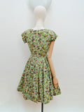 1950s Full skirt day dress - Extra small