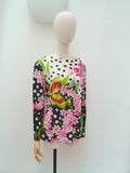 1960s Emilia Bellini silk jersey top - M