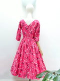 1950s Full skirt cotton Melbray dress - Small
