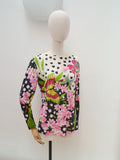 1960s Emilia Bellini silk jersey top - M