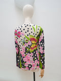 1960s Emilia Bellini silk jersey top - M